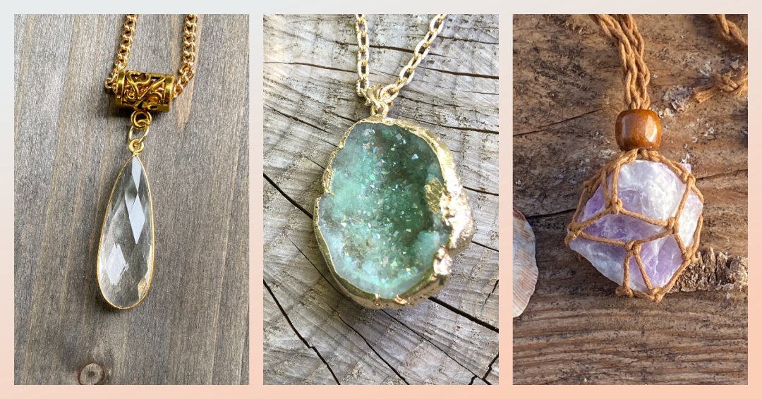 Quartz hotsell stone jewelry